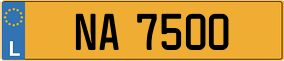 Trailer License Plate